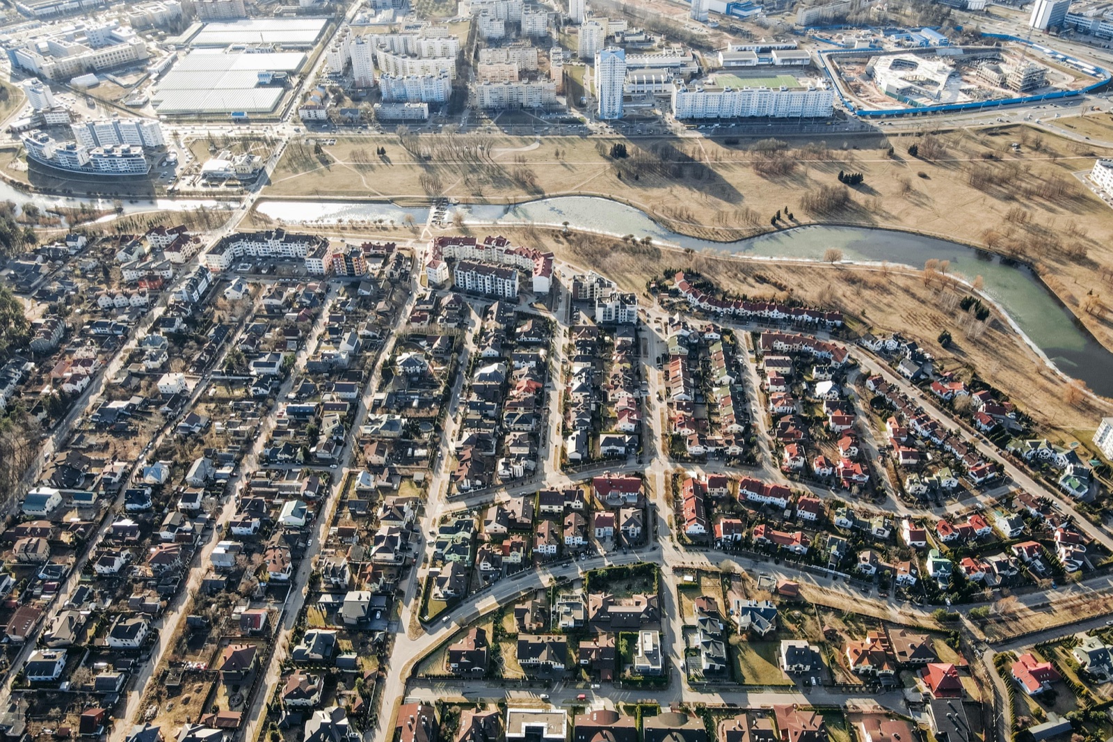 Two builders reviewing a residential lot